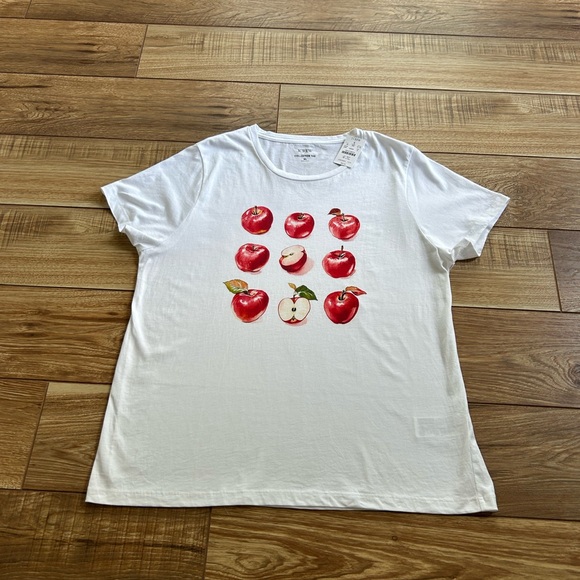 NWT J. Crew Apple Graphic Tee - Picture 6 of 16